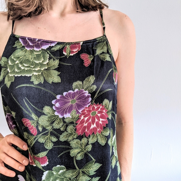 1990’s Floral Racerback Slip Dress - Picture 2 of 6